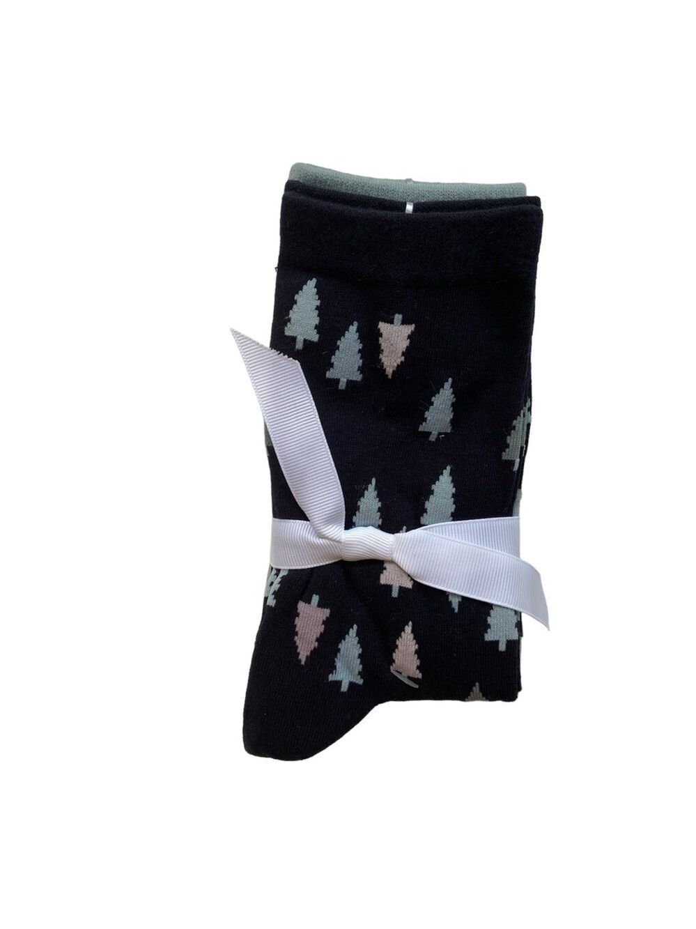 Reitmans ladies 3 pieces socks set pine stripped sage navy blue tan ecru white